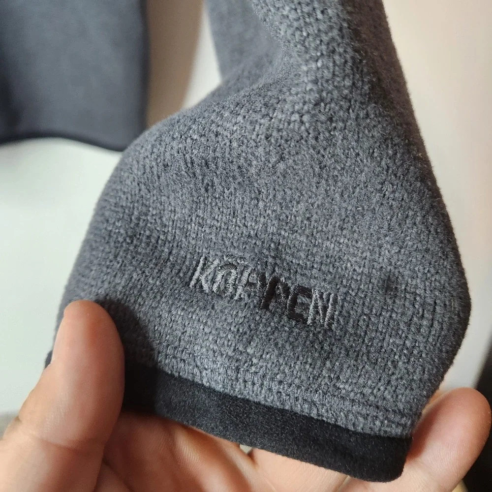 Koppen Fleece Pullover 1/4 Zip Mock Collar Gray‎ Raglan Sleeve Size Large